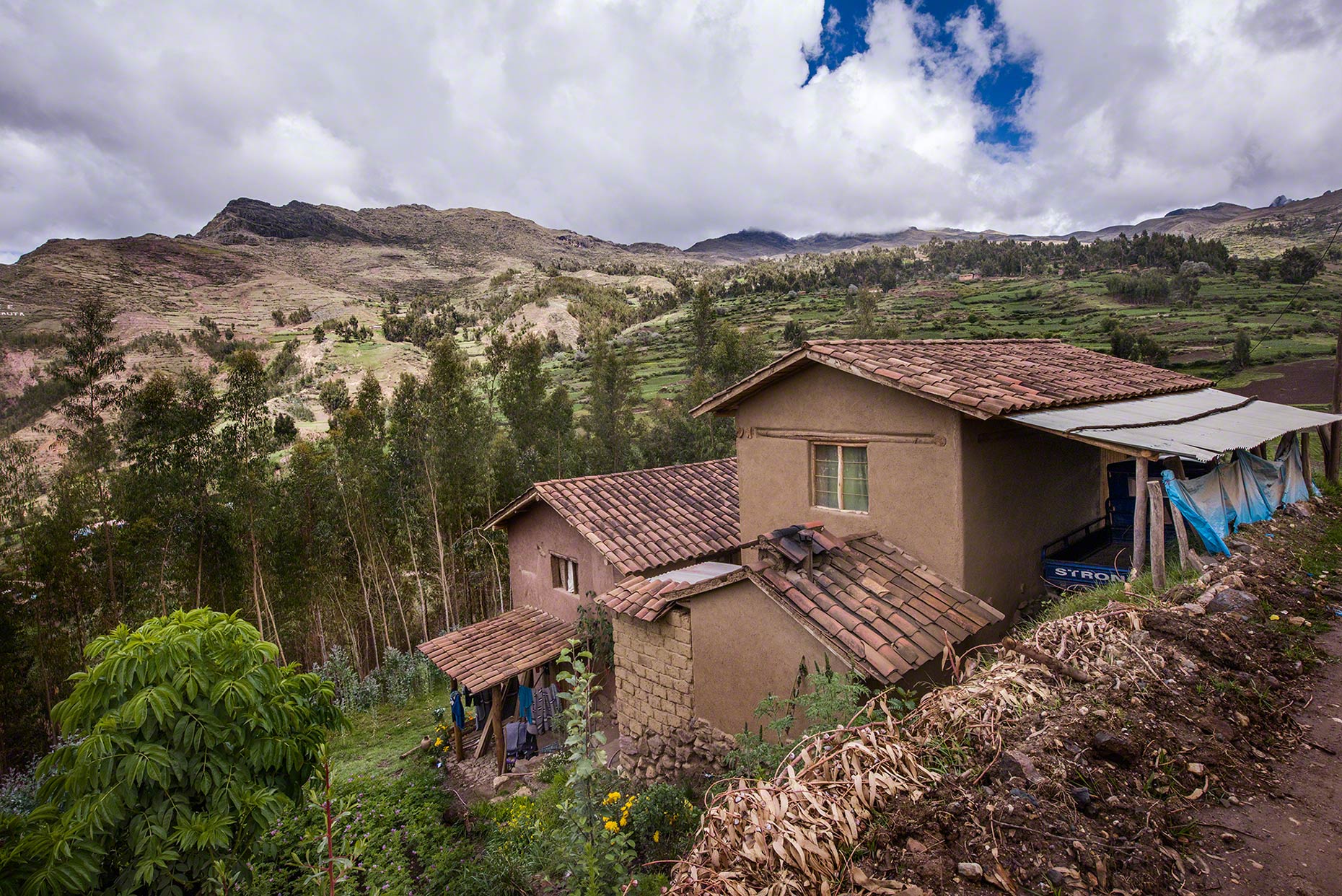 Casa De Reyes:The Reyes family home, in the highland community of Sacaca above above the Sacred Valley in the Peruvian Andes, approximately 9500 feet above sea level.